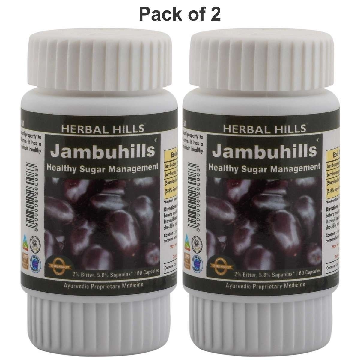 Herbal Hills Jambuhills 60 Capsules Pack Of 2