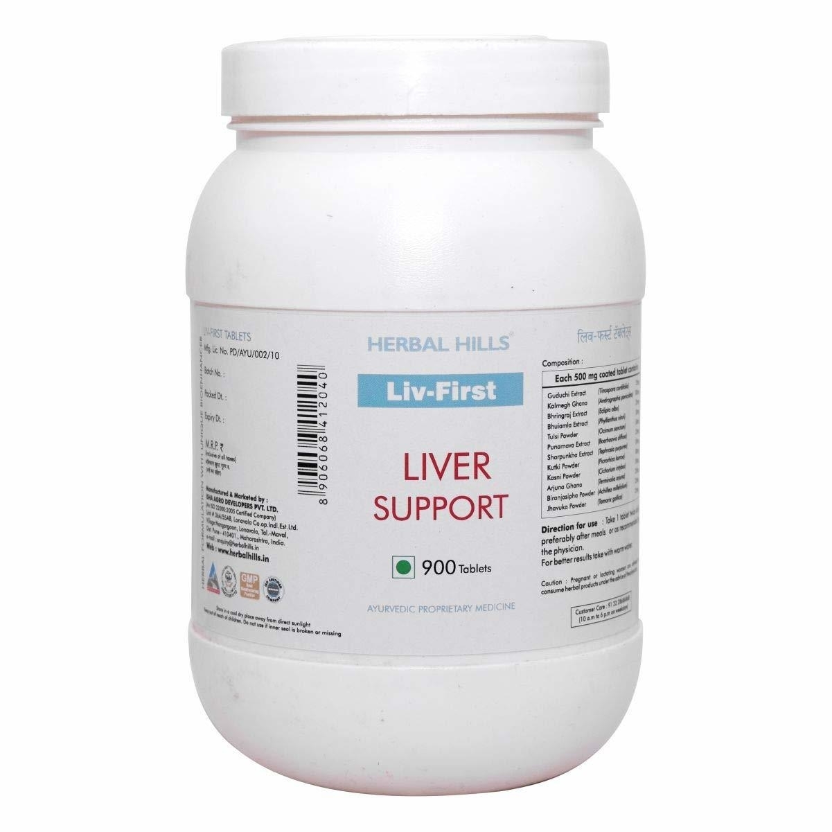 Herbal Hills Liv First Liver Support 900 Tablets