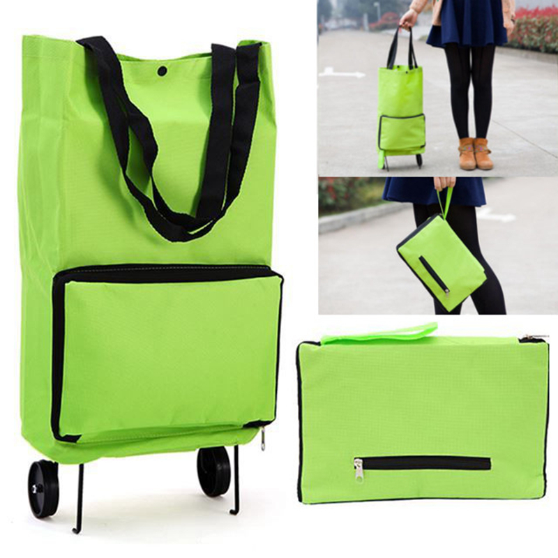 JonPrix  Green Portable Trolley Tote Bag 