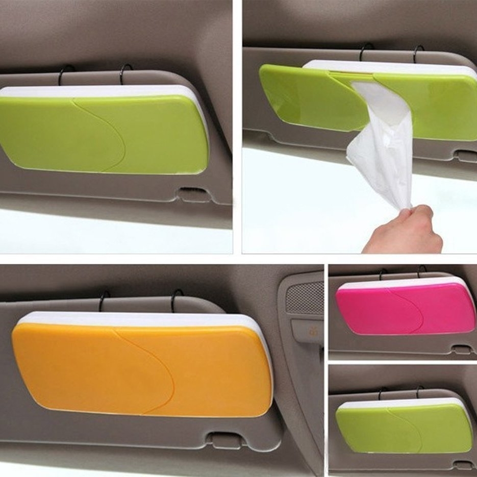 JonPrix  Car Tissue Box Holder With Sliding Cover