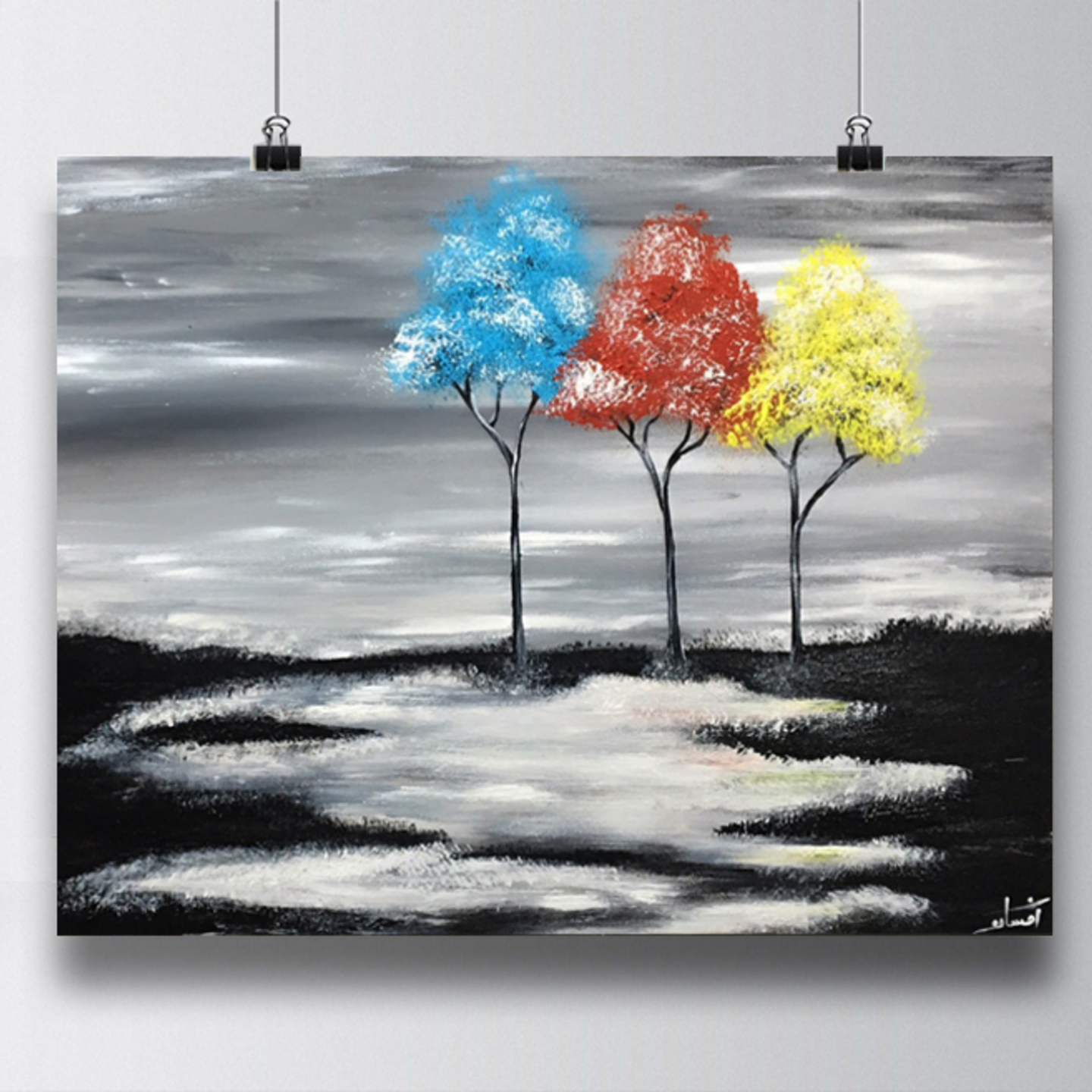 decorative color trees