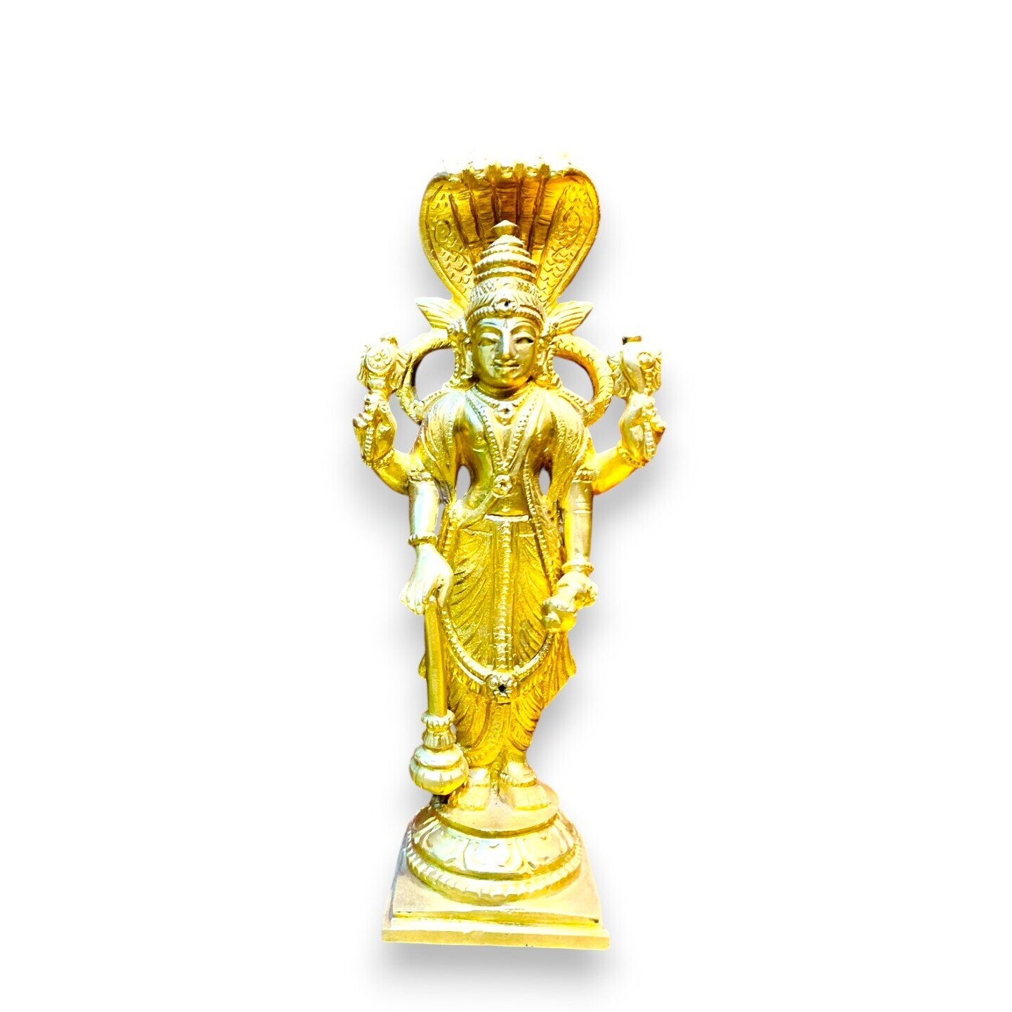 Brass Standing Vishnu