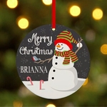 Wintertime Fun Snowman Ornament