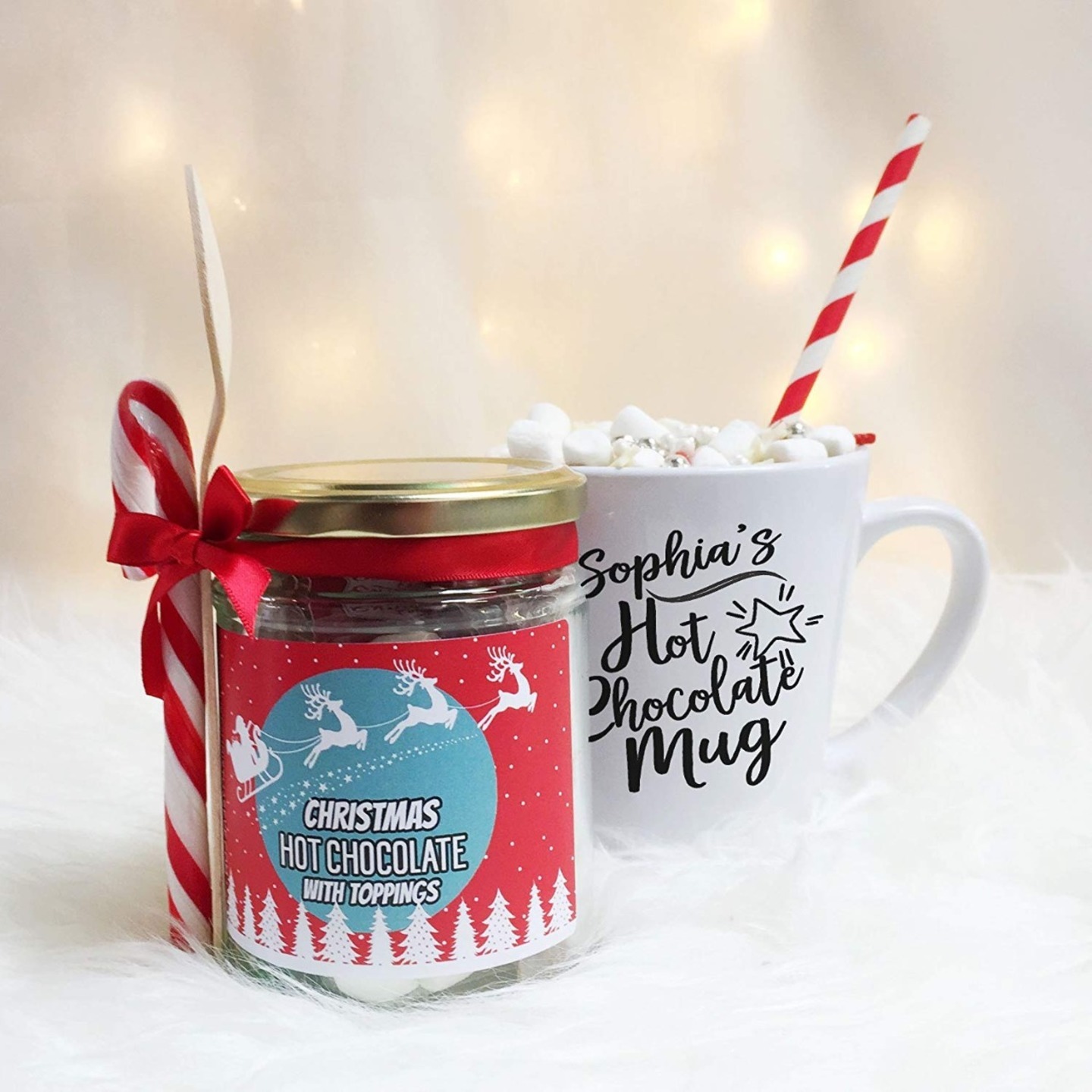 Personalised Christmas Hot Chocolate Set 