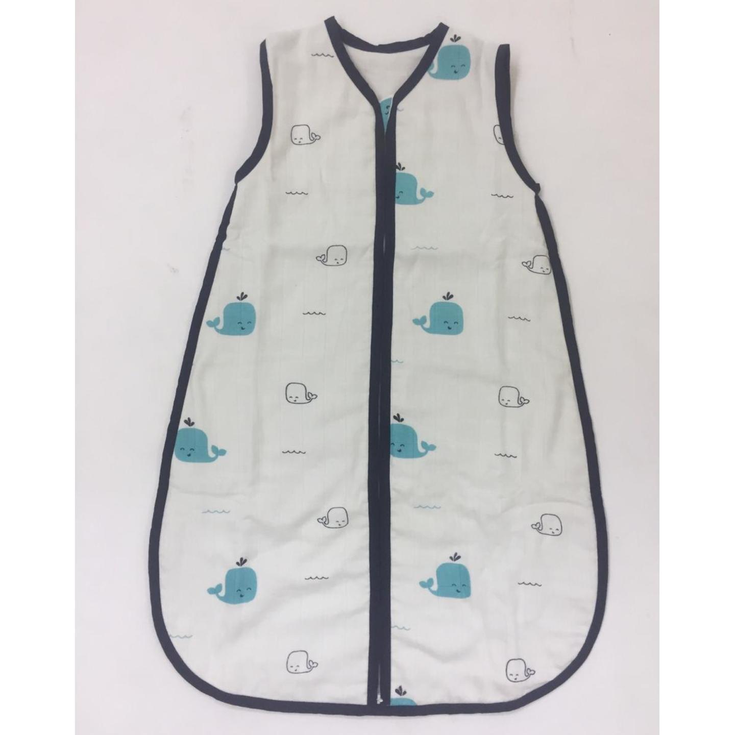 “Whale Tribe” Organic Muslin Sleepsack