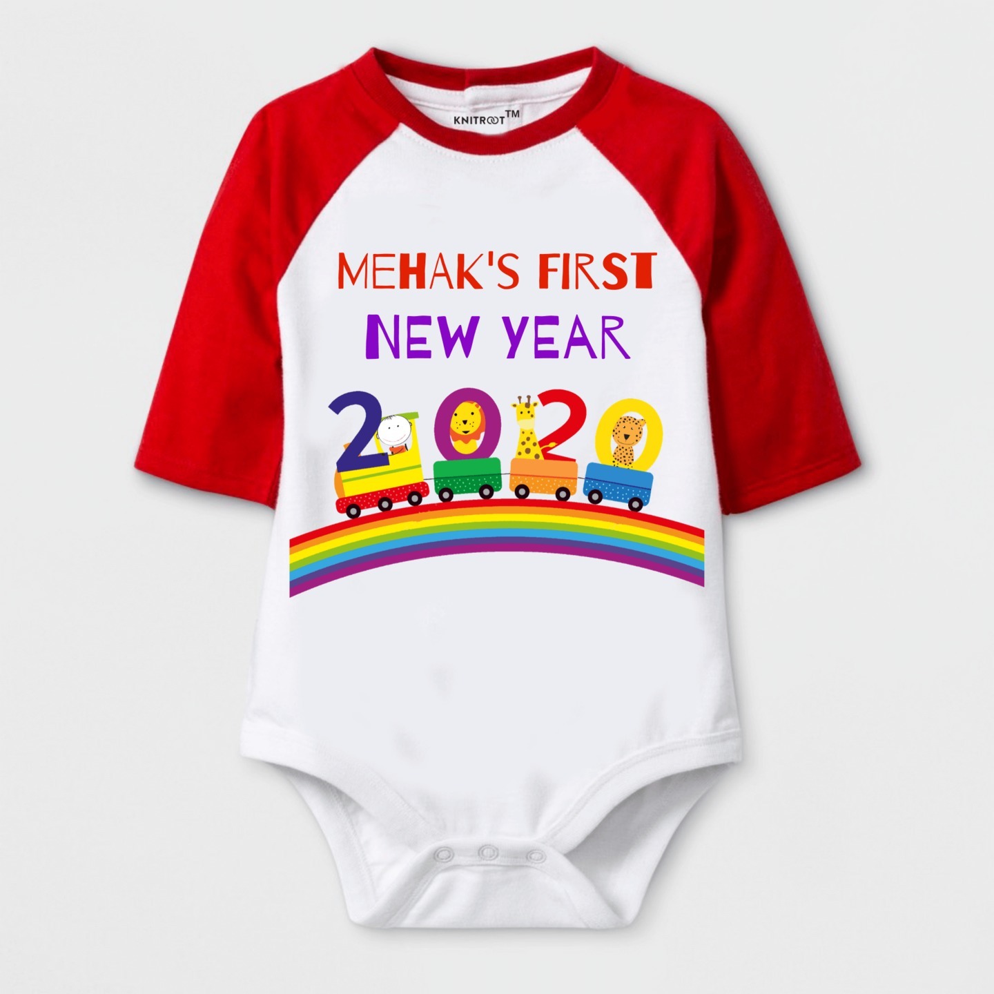 New Year Special My First New Year Print Baby Romper