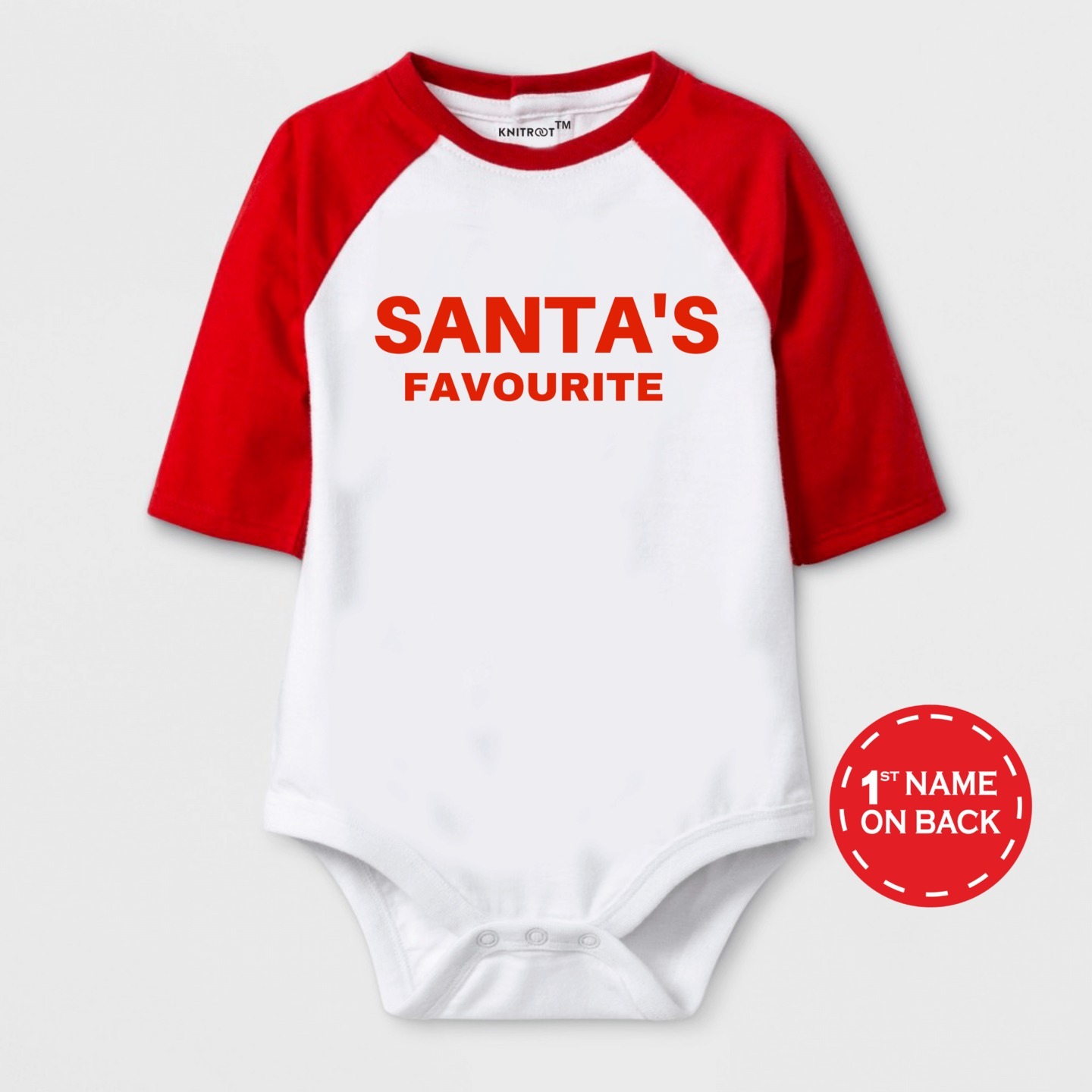 Christmas Special Santa’s Favourite Print Baby Romper