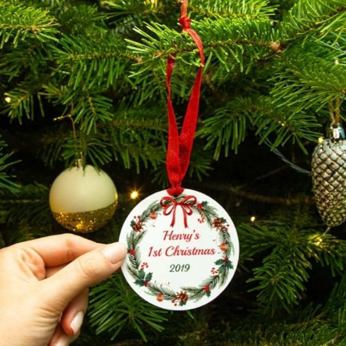 Personalised My First Christmas Ornament 