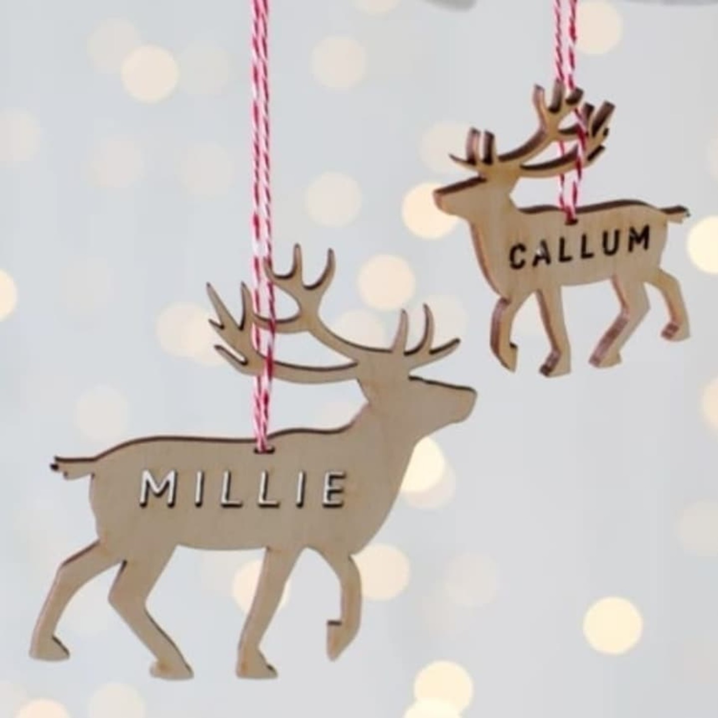 Personalised Christmas Ornament - Reindeer