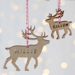 Personalised Christmas Ornament - Reindeer