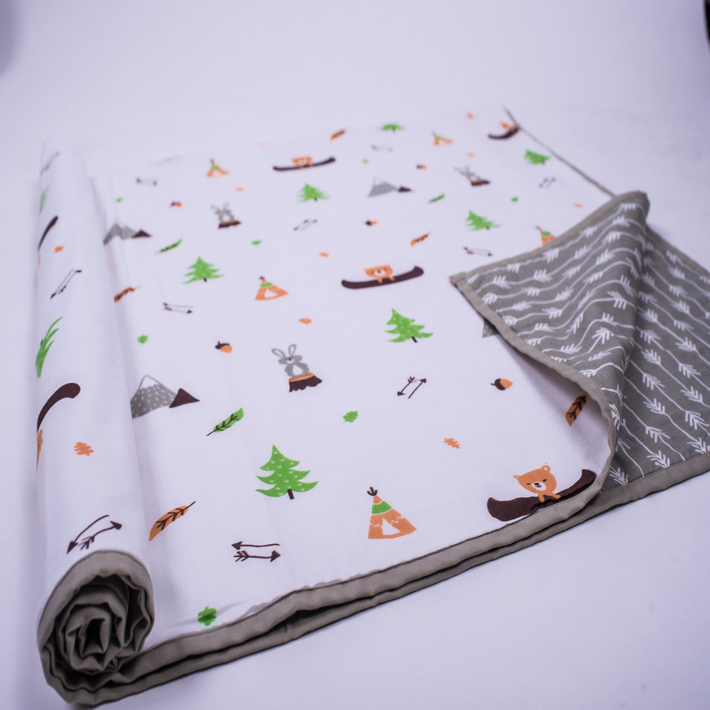 "Hello..... Little Adventure" Organic Dohar Blanket