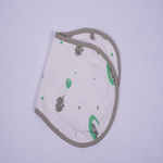 “Dancing Elephant” Organic Muslin Burpy Bib