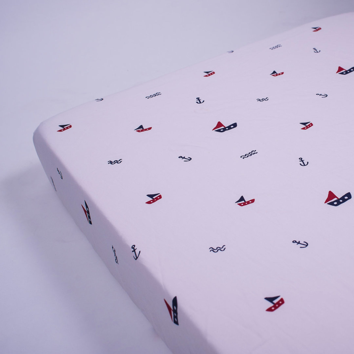 Sailing Boats Organic Fitted Crib Sheet