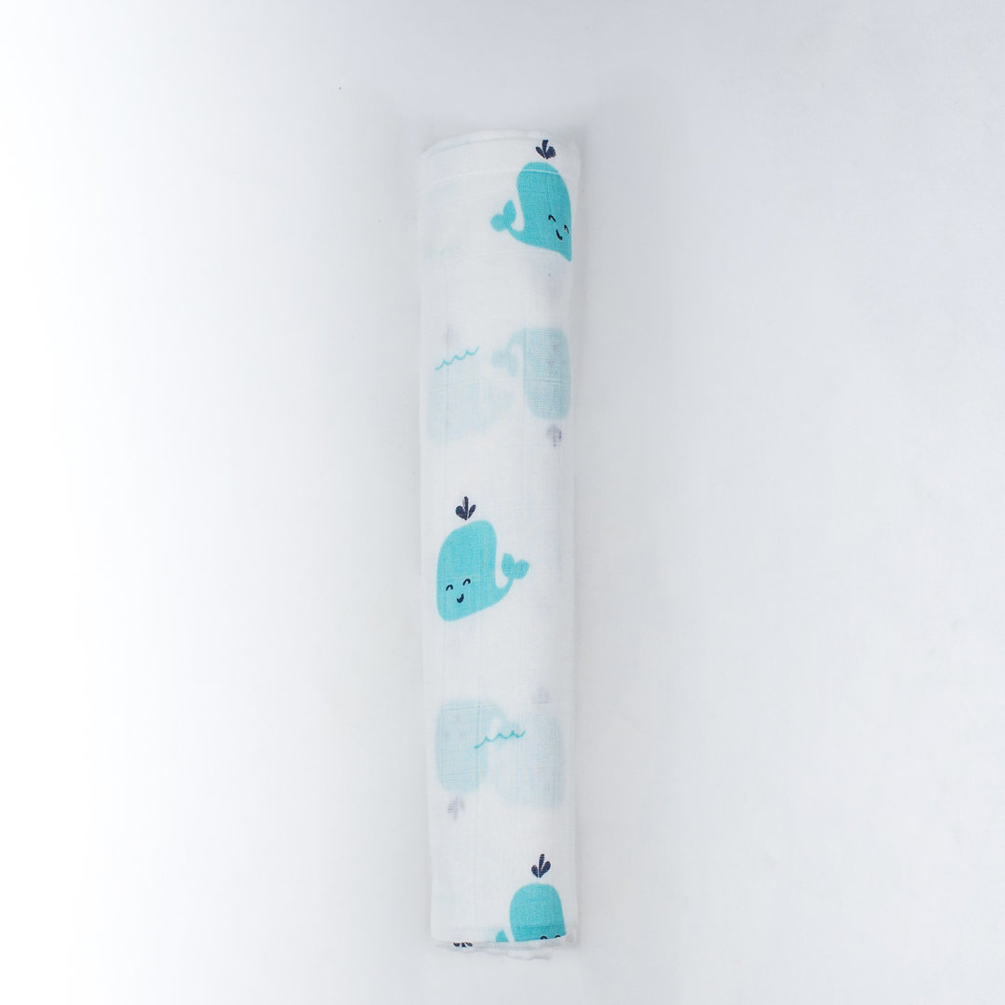 “Whale Tribe” Organic Muslin Swaddle