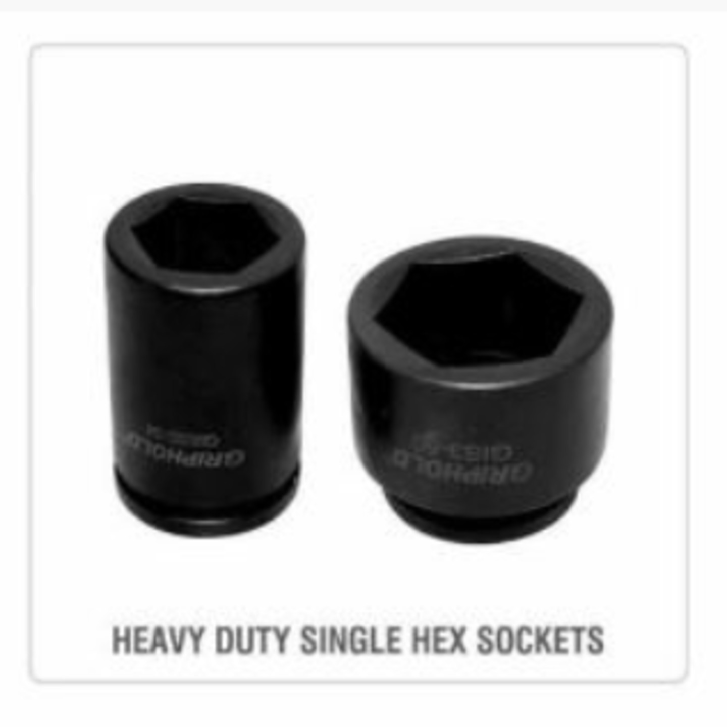 GRIPHOLD 3/4"HEAVY DUTY SINGLE HEX IMPACT SOCKETS