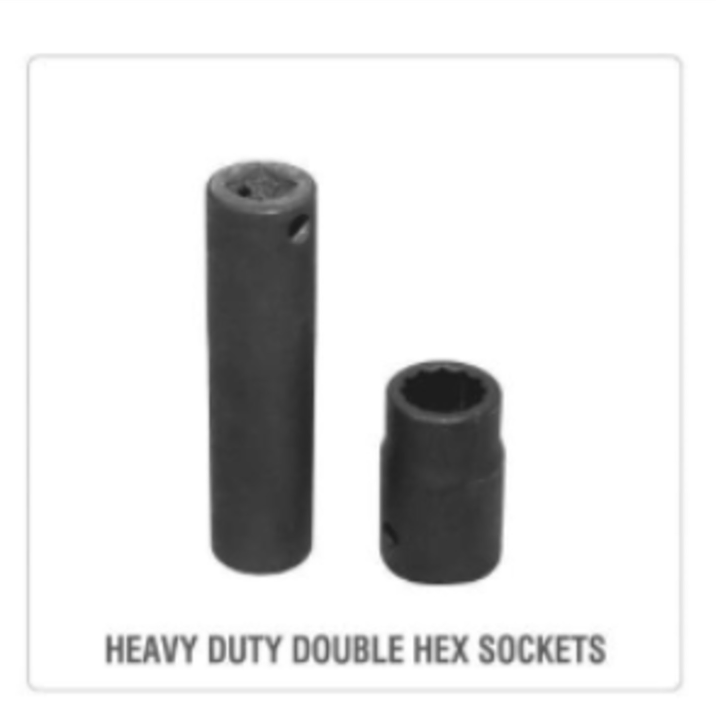 GRIPHOLD 3/8" HEAVY DUTY DOUBLE HEX INDUSTRIAL SOCKETS