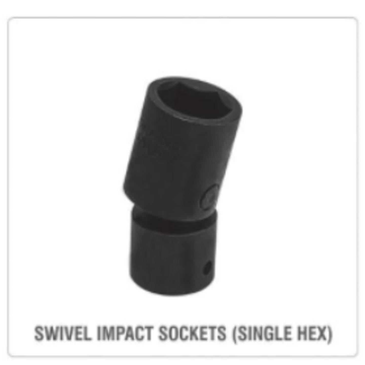 GRIPHOLD 3/8"SWIVEL IMPACT SOCKETS (SINGLE HEX)