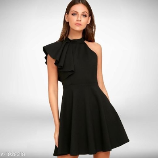 women's stylish shoulder cut dress