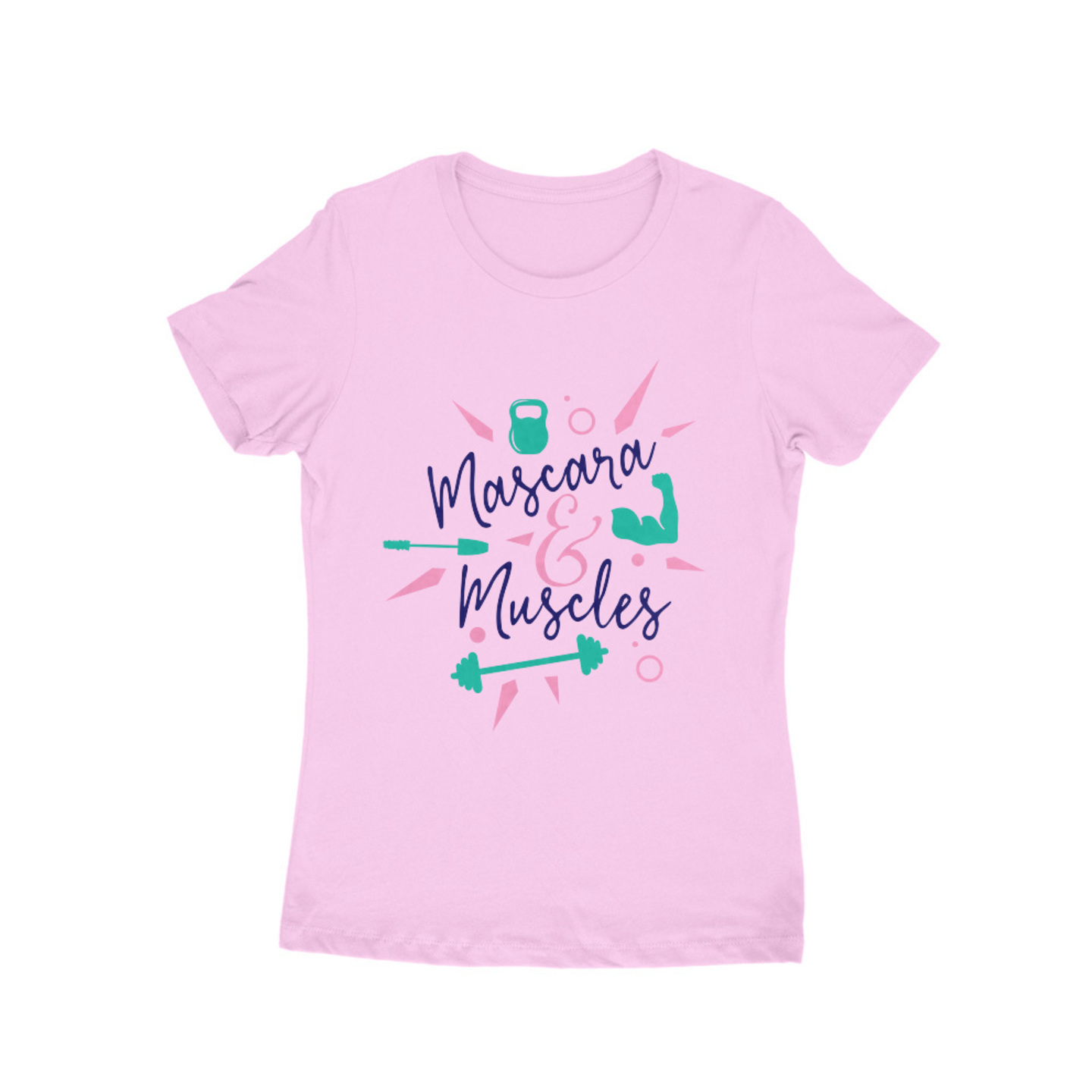 Mascara & Muscle Printed T-Shirt for Women