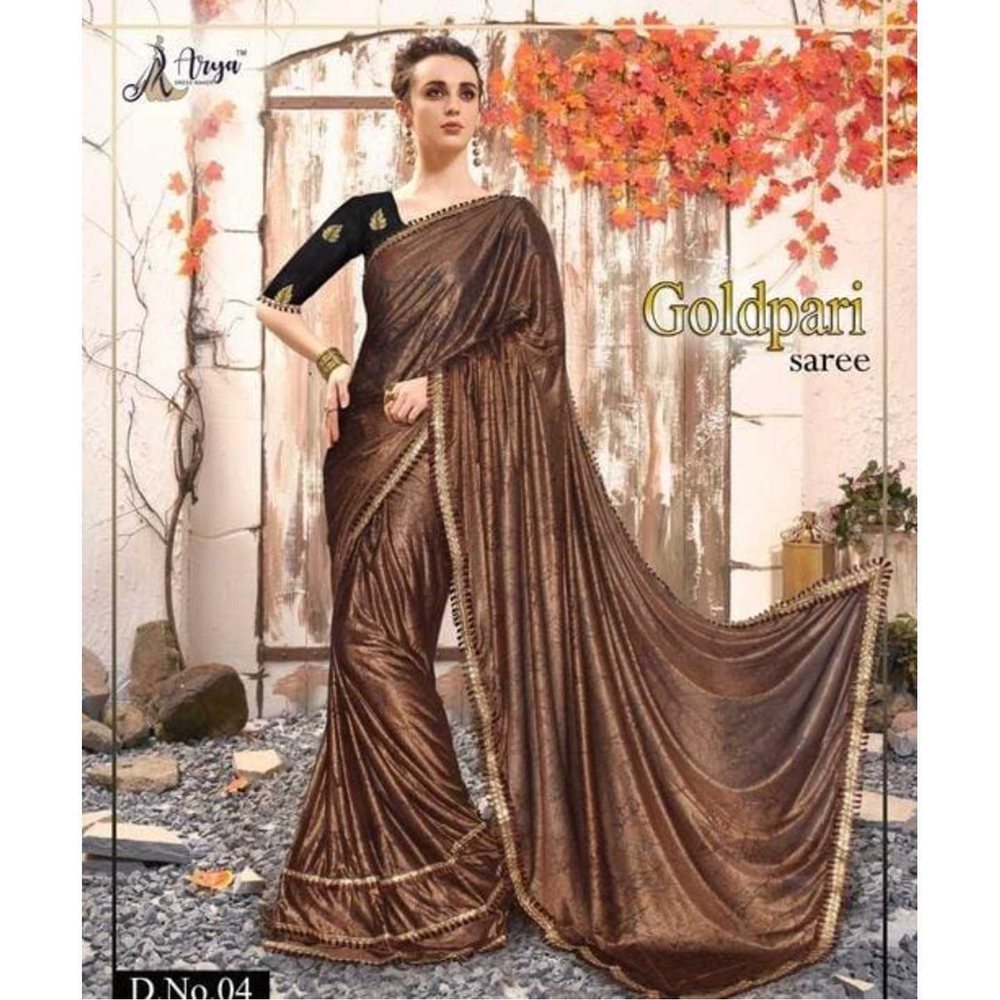 Goldpari Ruffle Saree