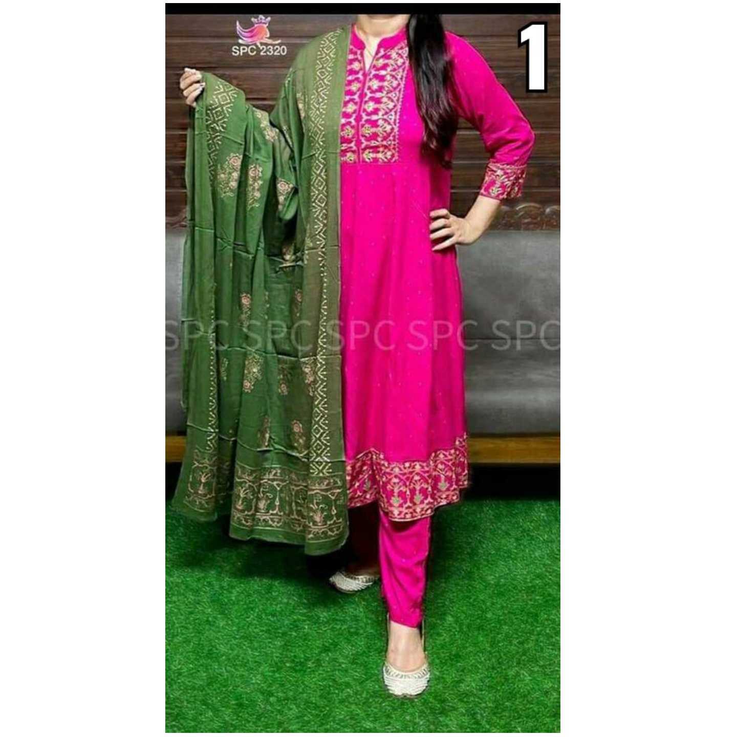 Fabulous Kurta with  Duppta and bottom