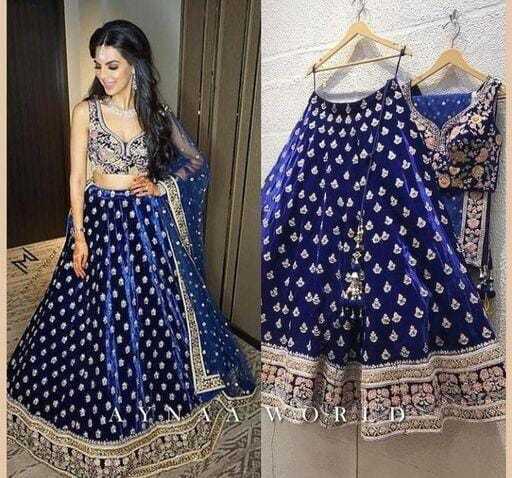 Trendy Sensational Women Velvet Lehenga