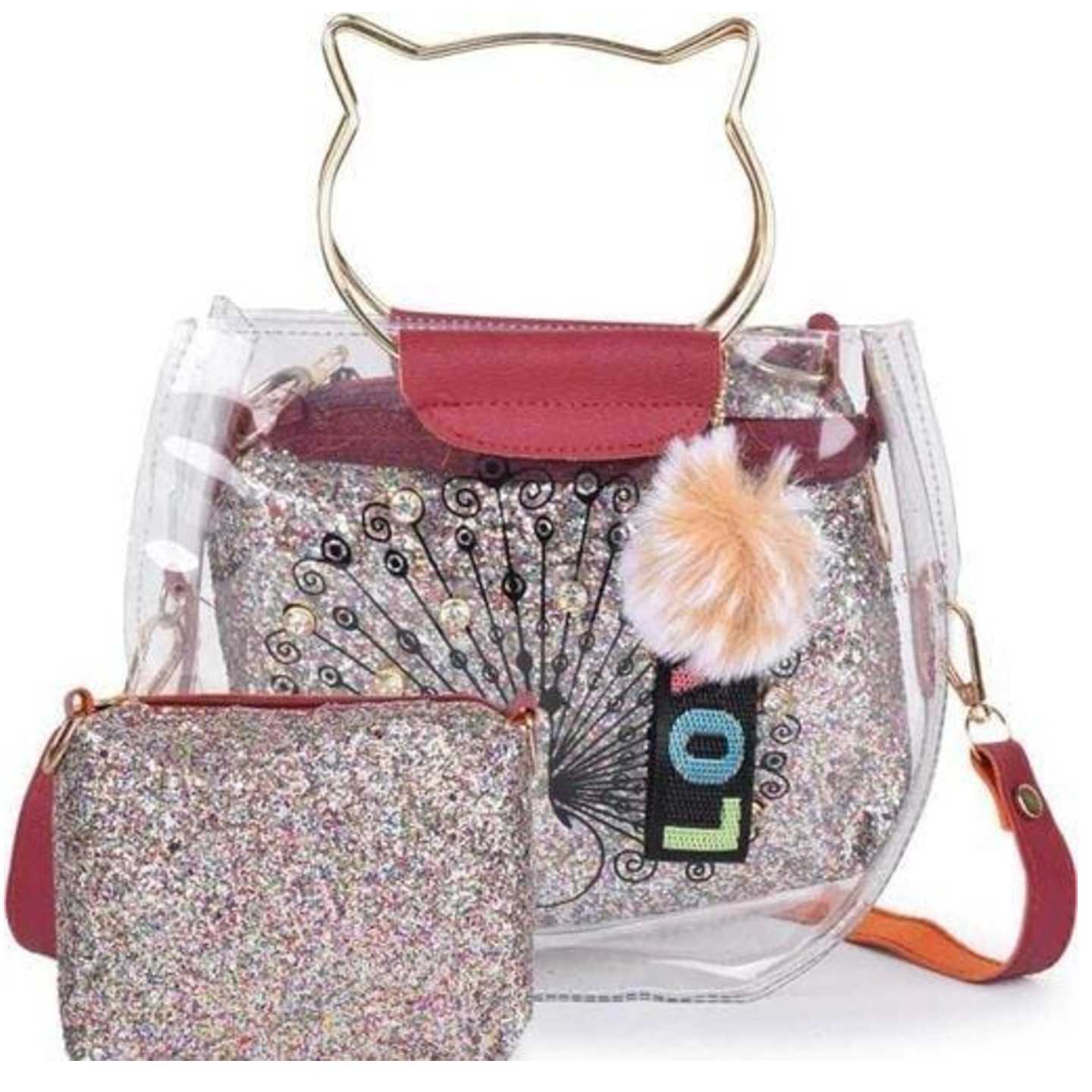 Women PU Multicolor Sling Bag