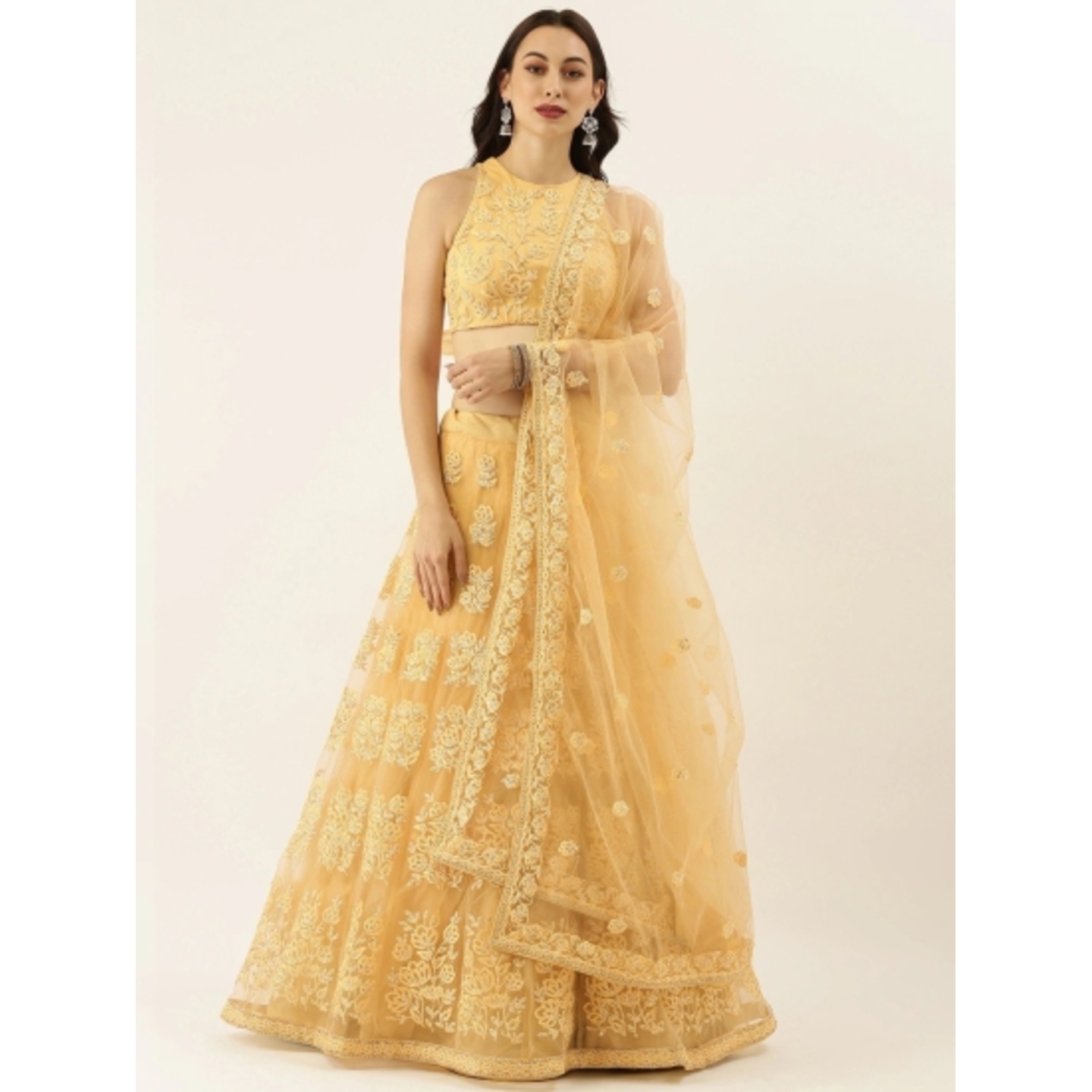 Wedding Sutra Embroidered Semi Stitched Lehenga Choli