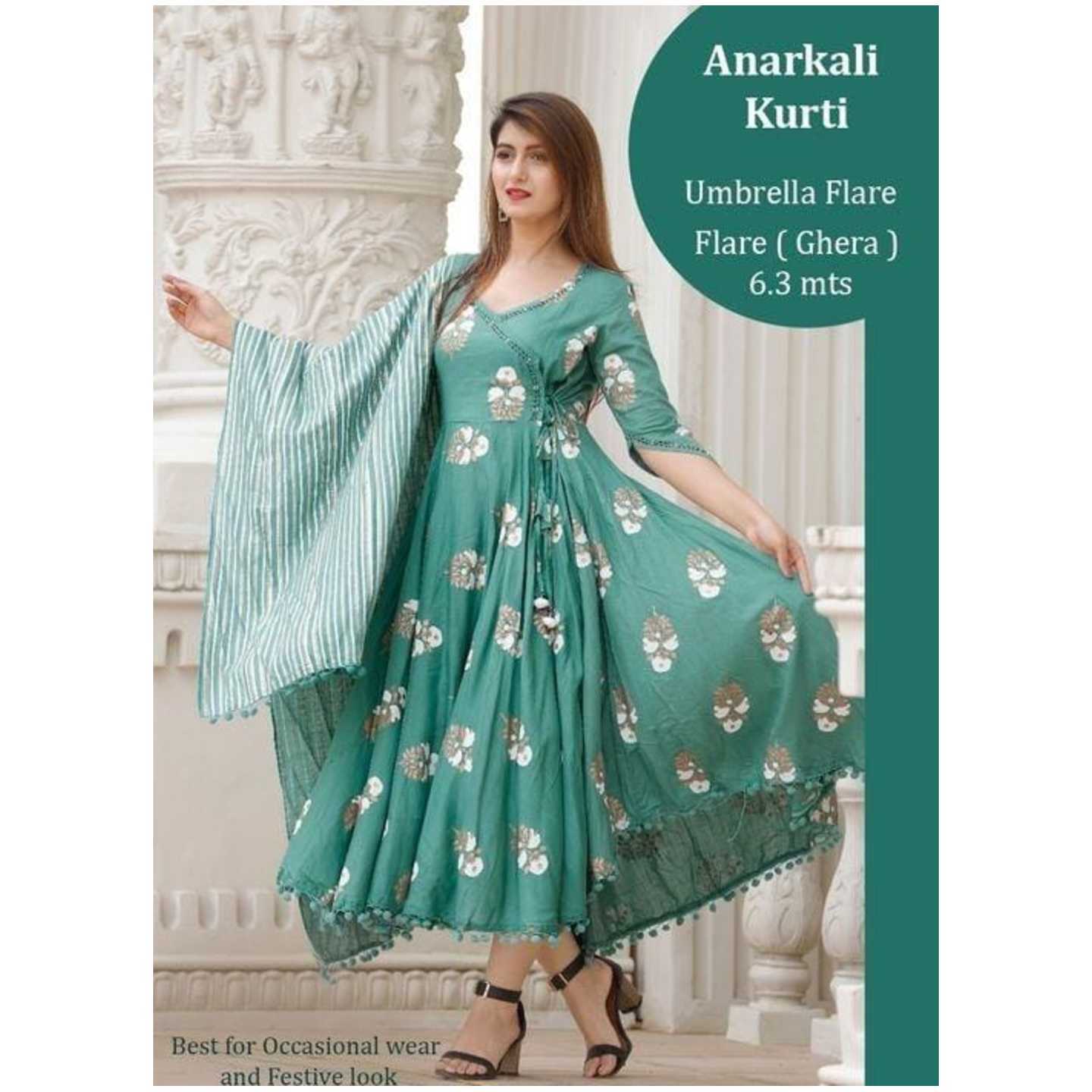 Women Rayon Slub Printed Dupatta Set