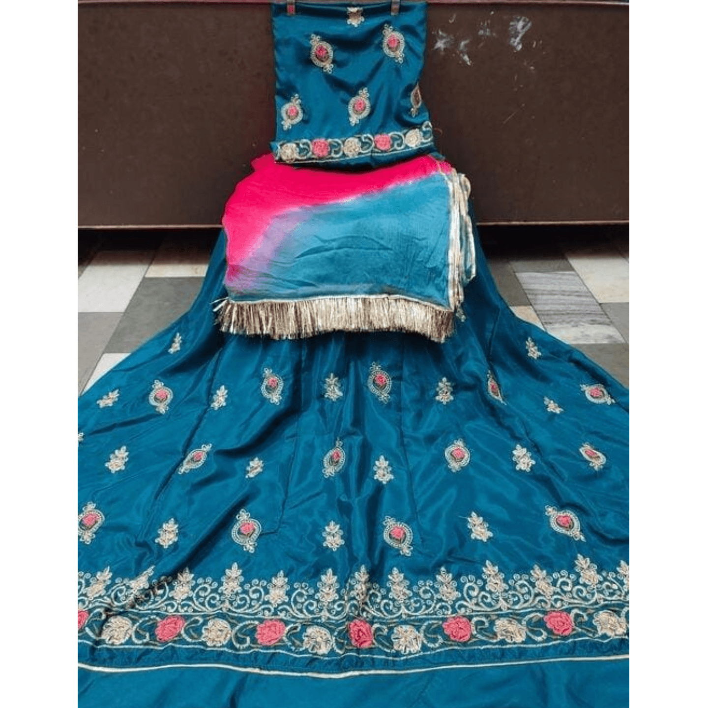 Rajputi Embroidery Dress Lehenga