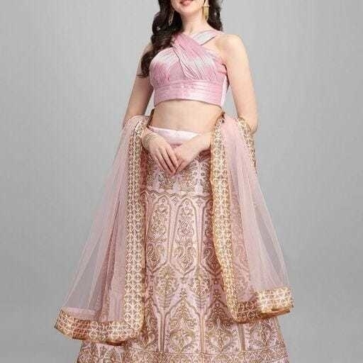 Beautiful Satin Embrodery Lehenga