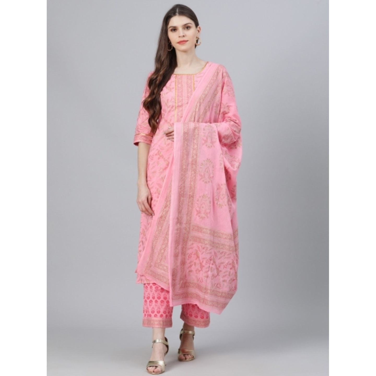 LIBAS Women Kurta and Palazzo Set