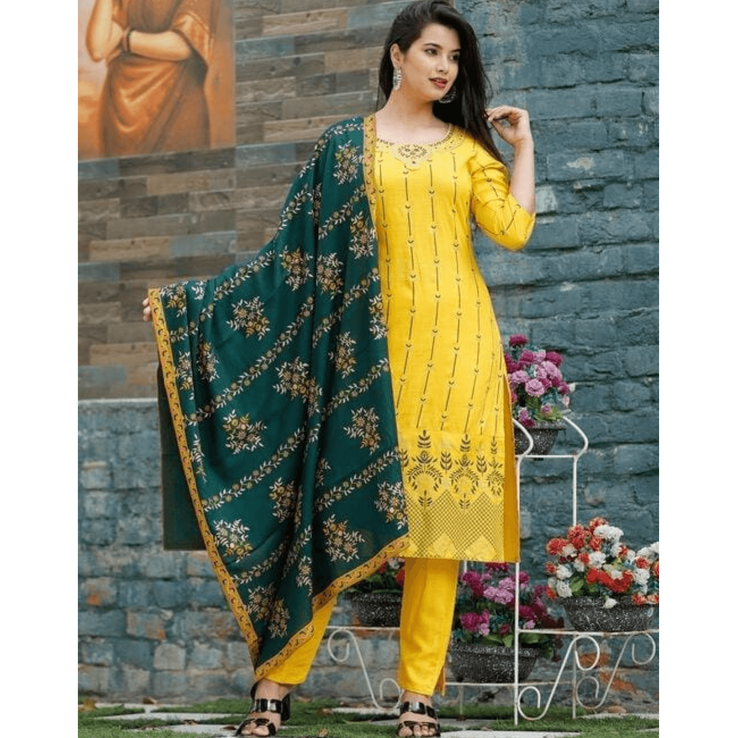 Chitrarekha Rayon Printed Dupatta Sets