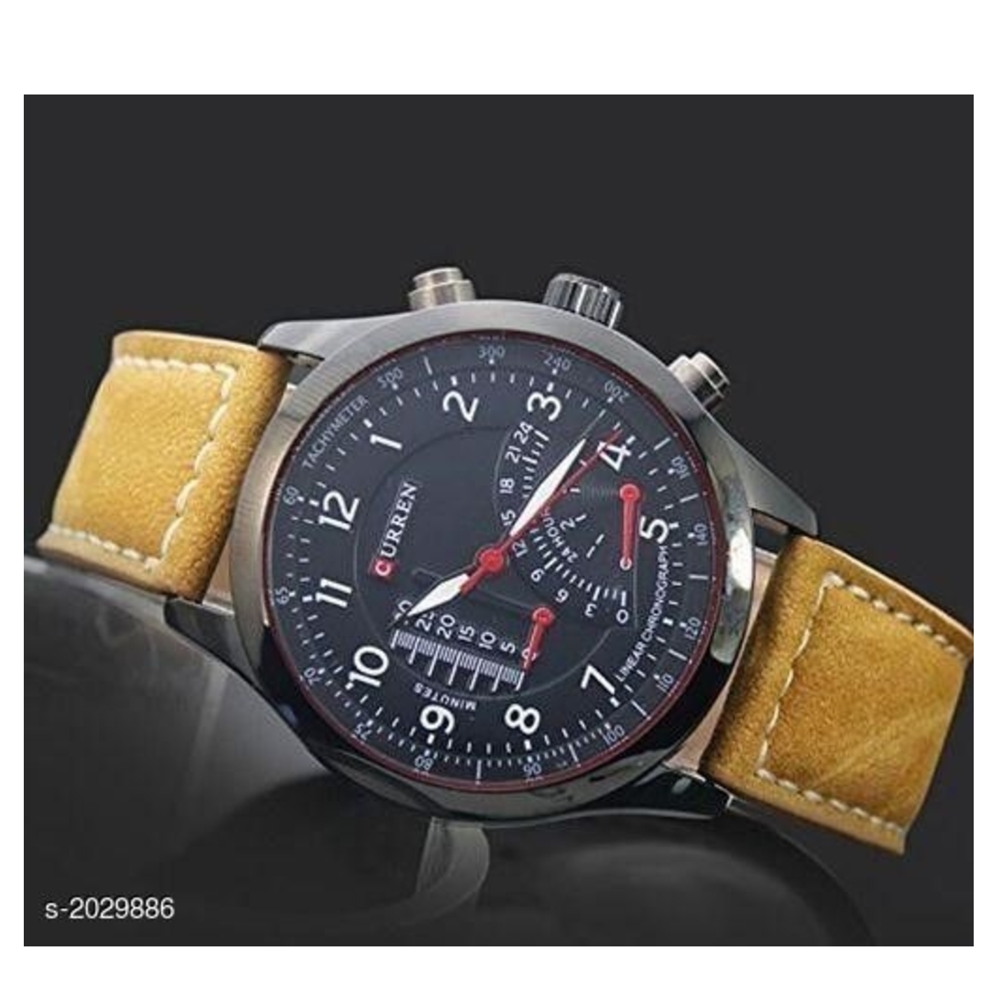 Standard Trendy Leather Analog Men's Watches 