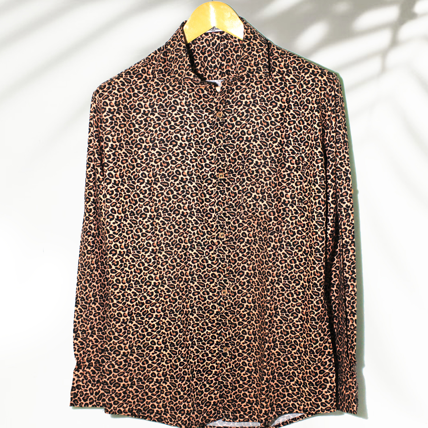 Leopard Printed Regular fit full sleeve casual shirt