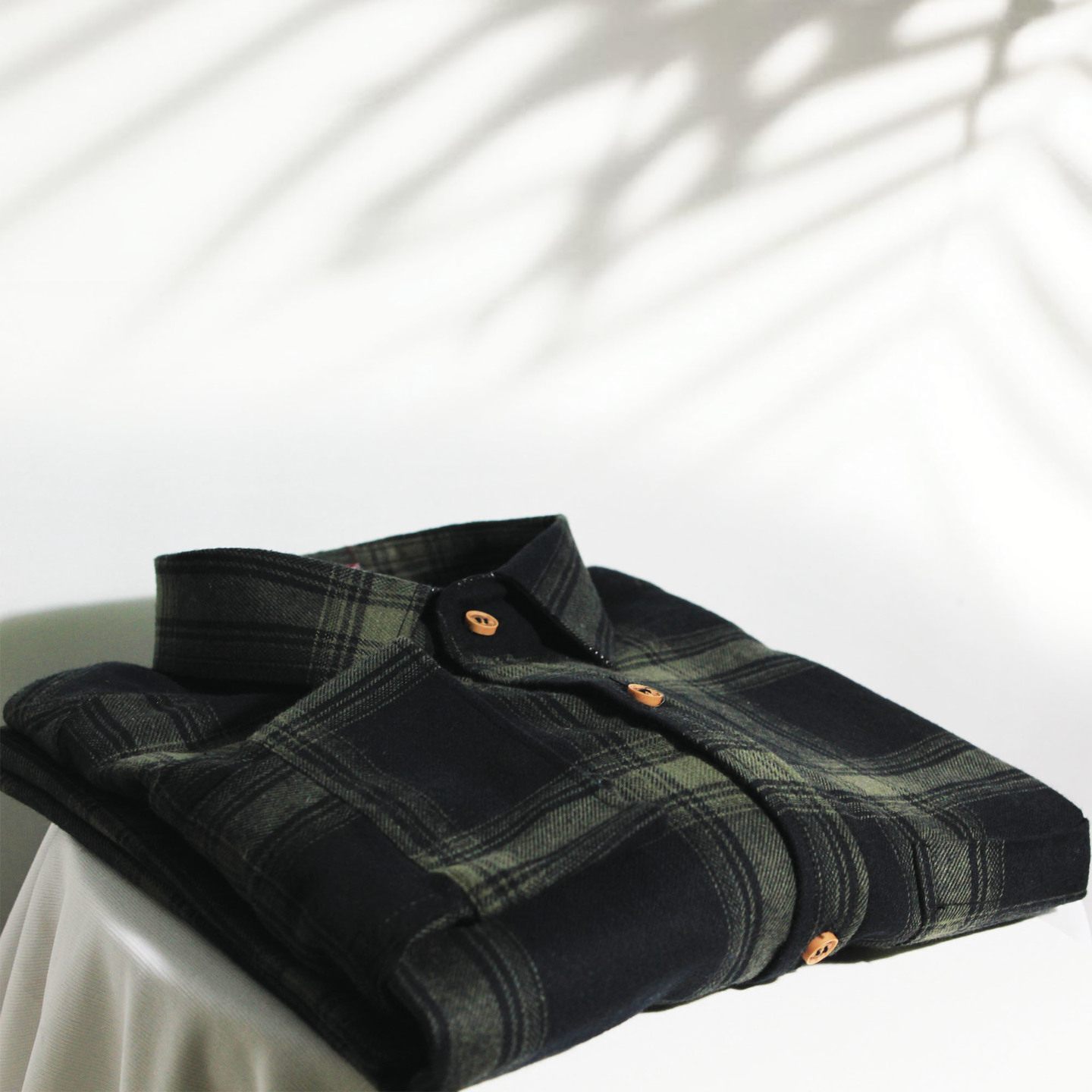 Christmas special wool blended check full sleeve shirt