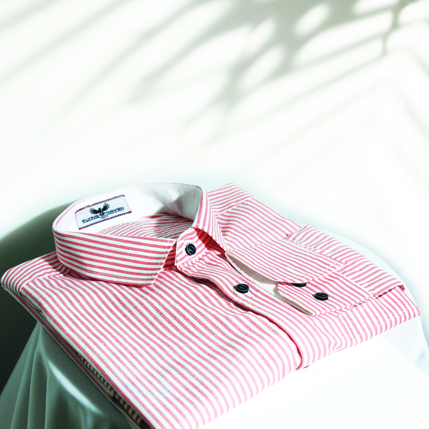 Striped Light pink Full sleeve Regular fit shirt