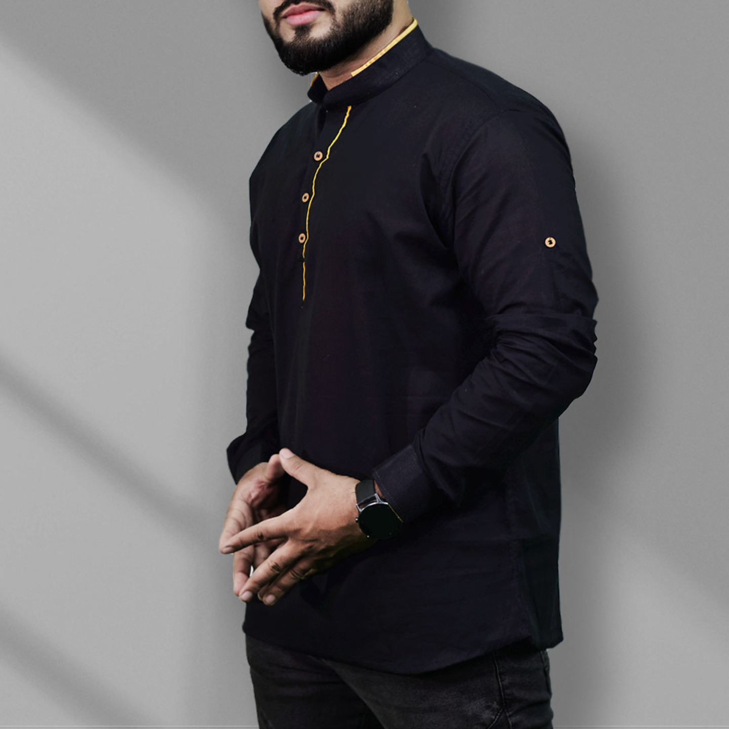CONTRAST MENS KURTA