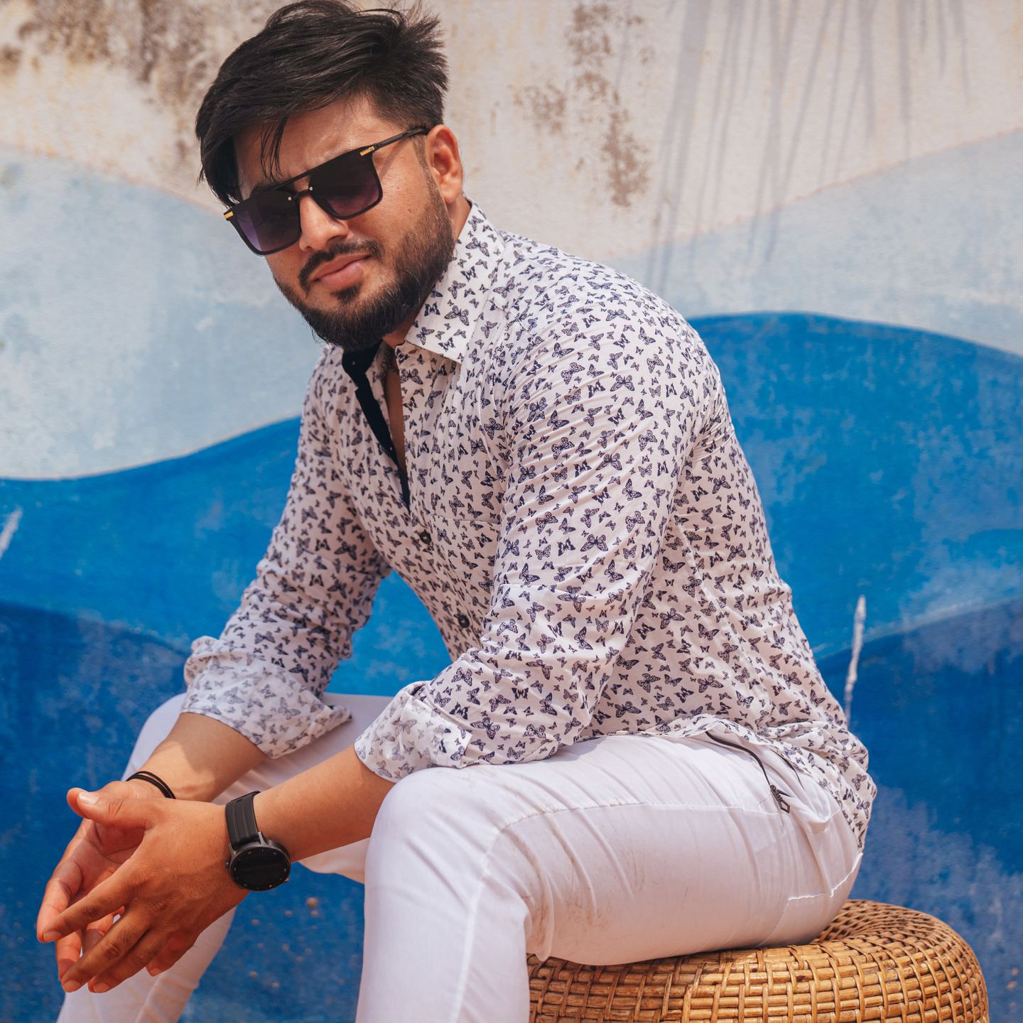 BUTTERFLY PATTERN SHIRT