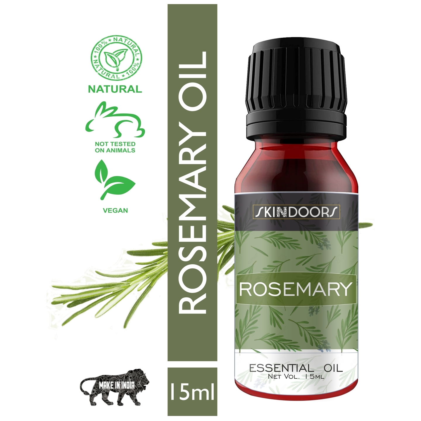 Rosemarry Essential Oil 100 Natural  Skindoors