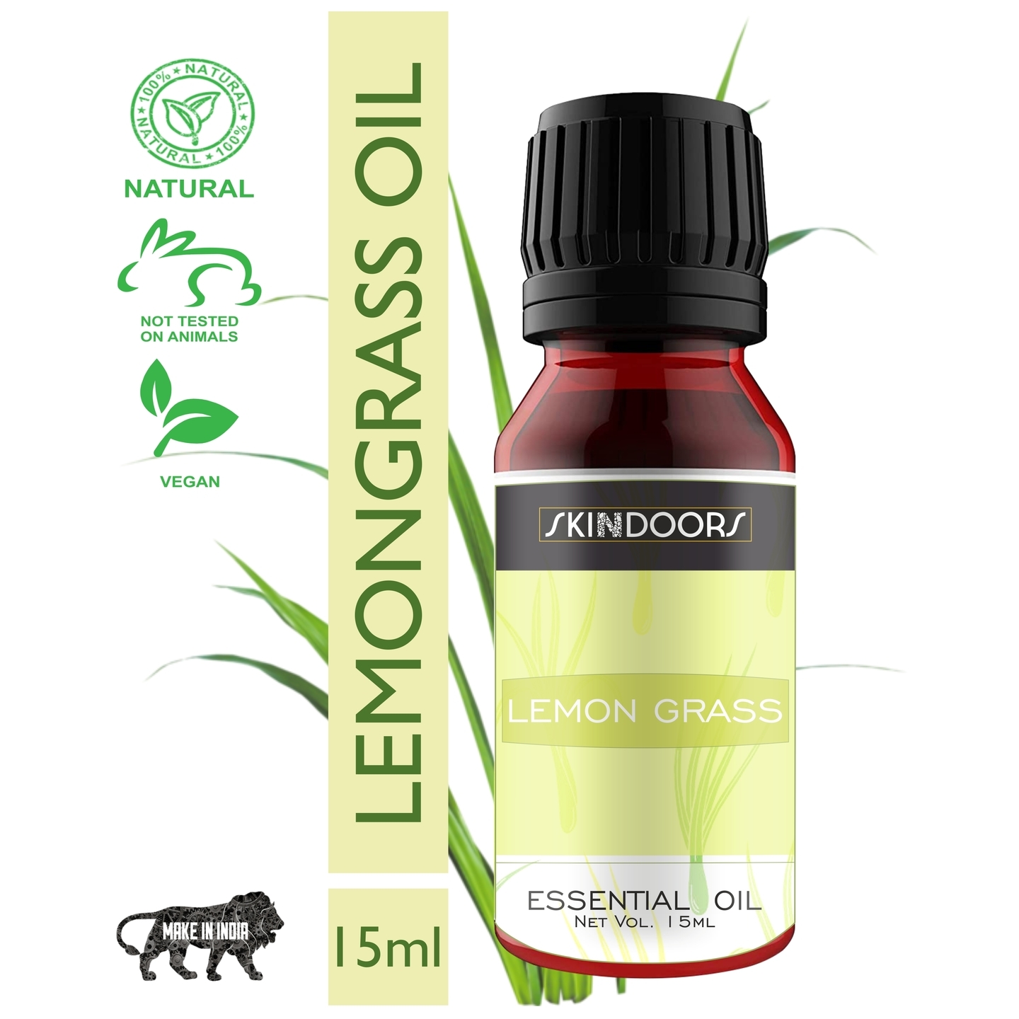 Lemongrass Essential Oil 100 Natural  Skindoors