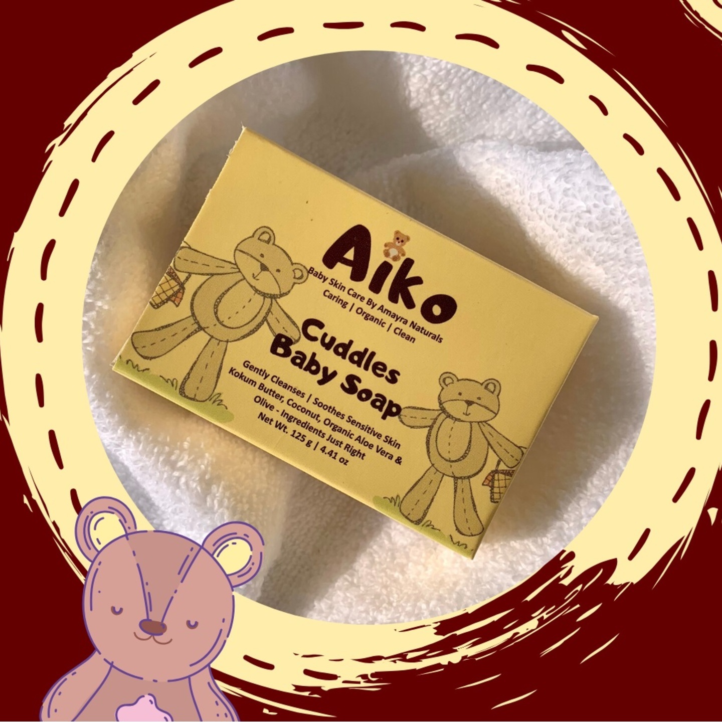 Amayra Naturals Aiko Cuddles Baby Soap