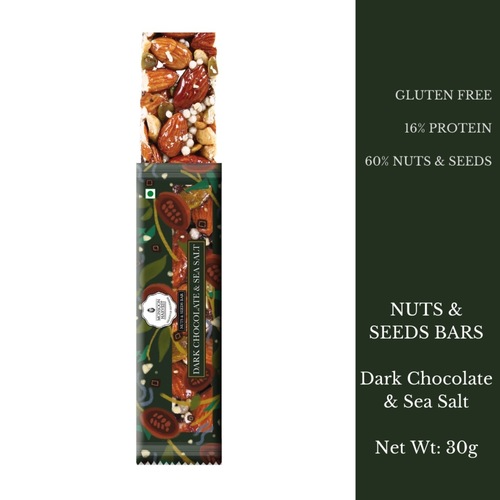 Nuts & Seeds Bars - Dark Chocolate & Sea Salt (Pack of 6)