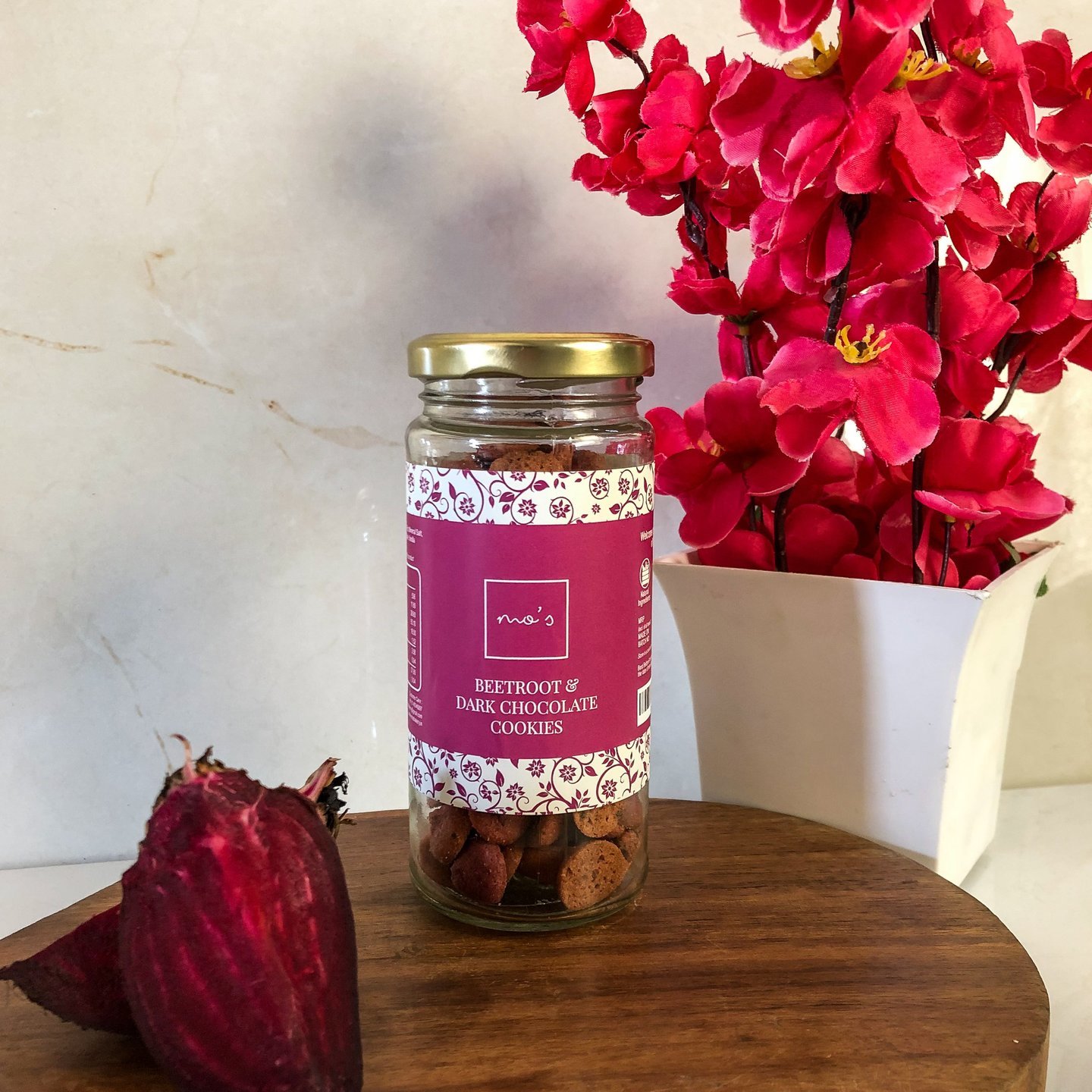 Beetroot & dark Chocolate Cookies