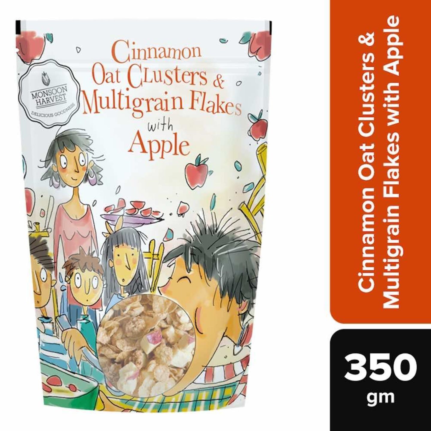 Cinnamon Oat Clusters & Multigrain Flakes with Apple