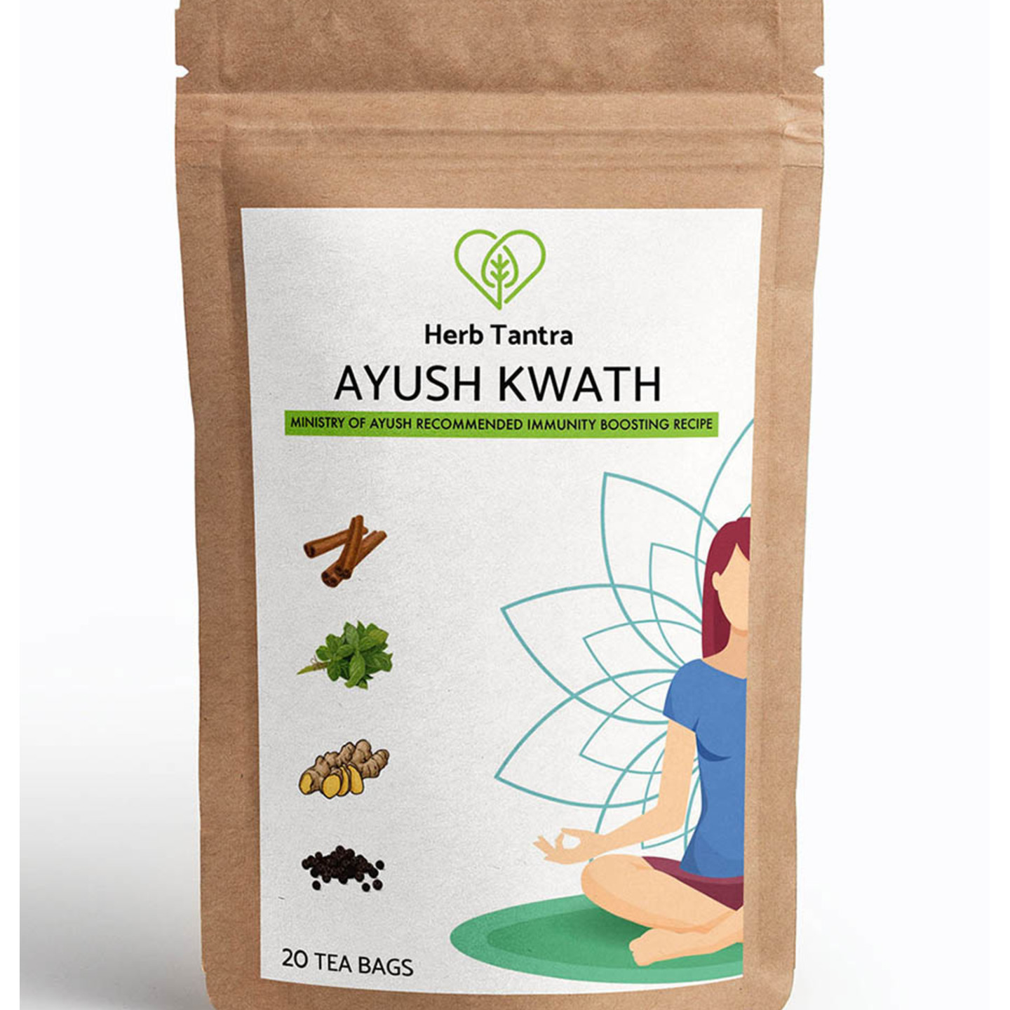 Herb Tantra Ayush Kwath Immunity Booster Tea 20 Tea Bags