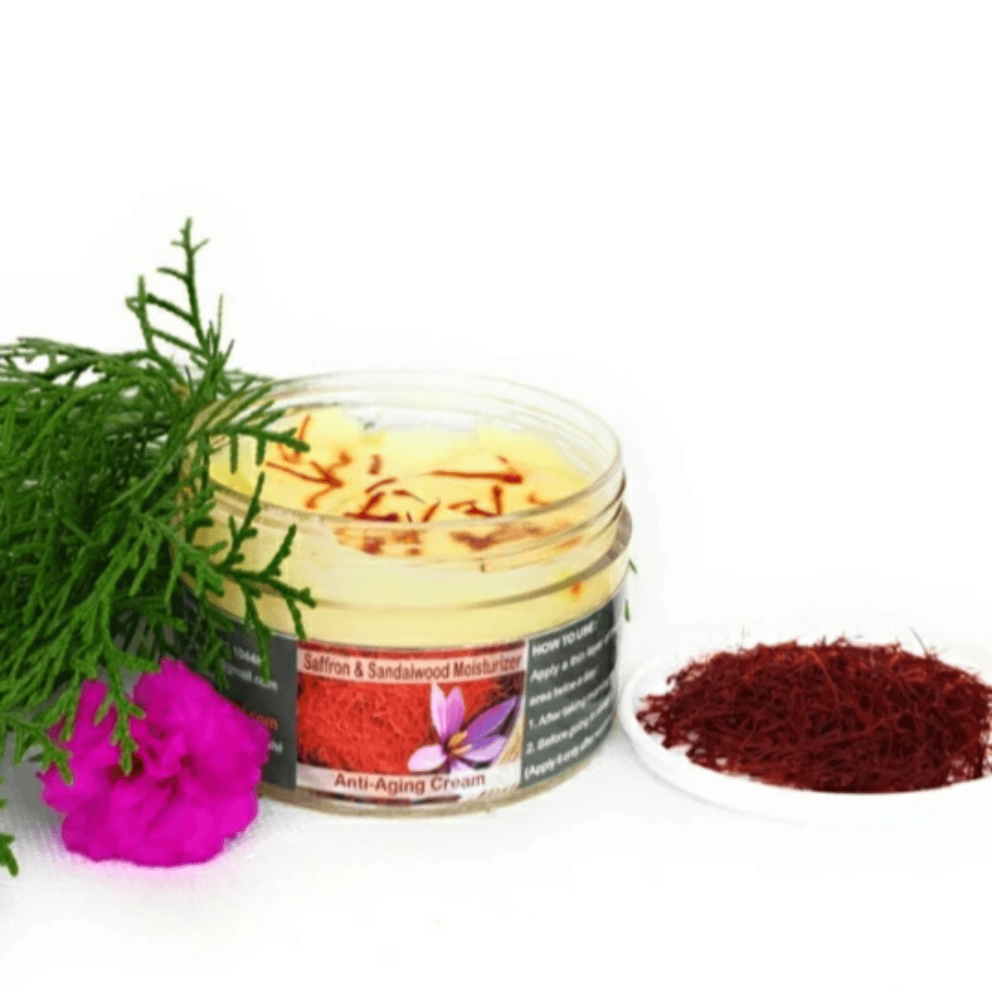 Saffron & Sandalwood Moisturizer Cream  Anti - Aging