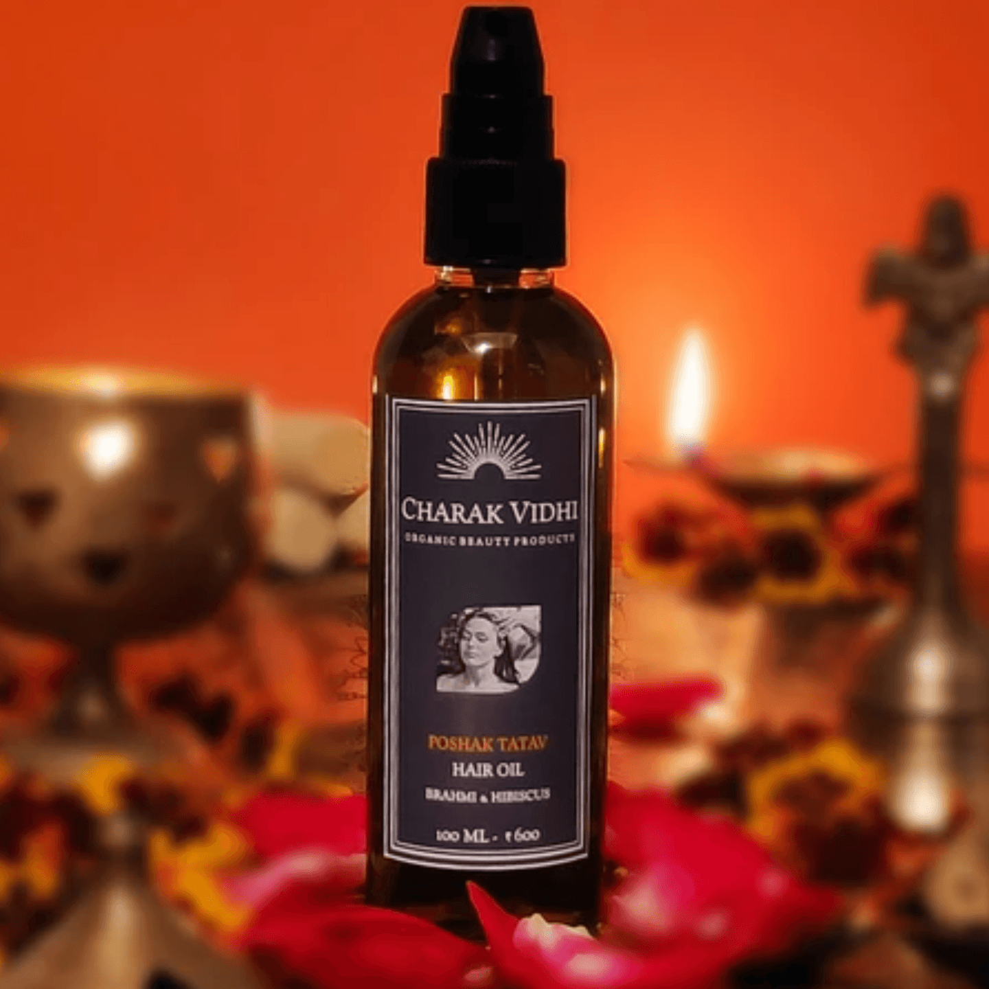 Brahmi and Hibiscus Poshak Tatva Hair Oil