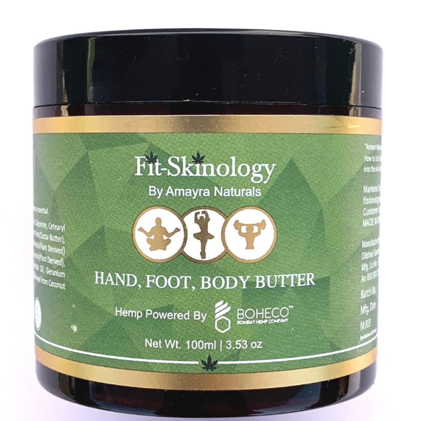 Amayra Naturals Fit Skinology Hemp   Body Butter