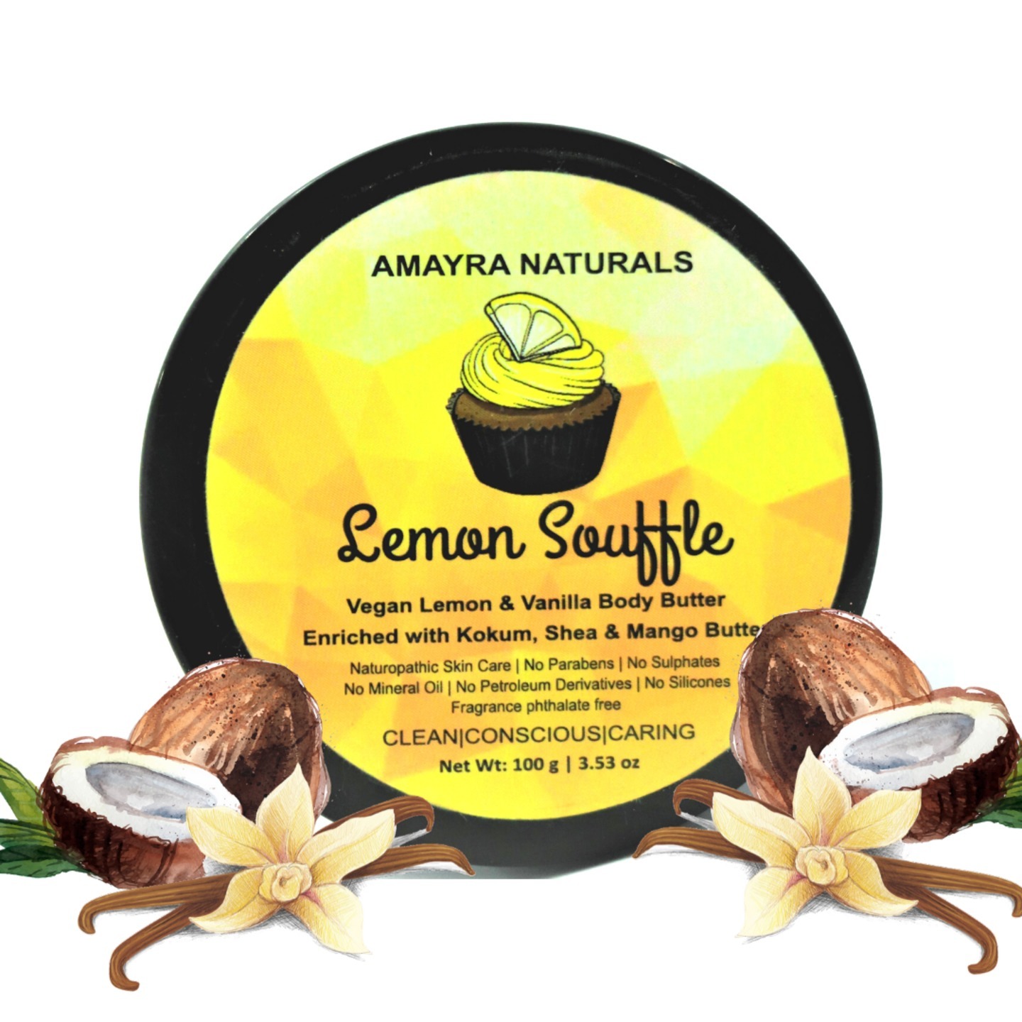 Amayra Naturals Body  Butter( Lemon Vanilla)